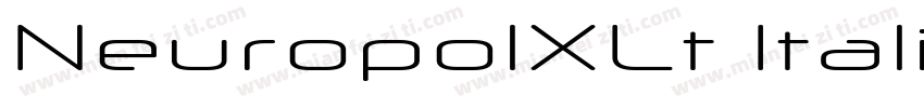 NeuropolXLt Italic字体转换